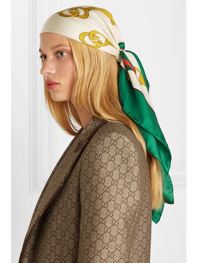 gucci print head scarf|Gucci scarf unisex.